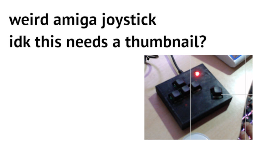 Trying out my weird Amiga joystick - 3/28/2024, 11:16:02 PM